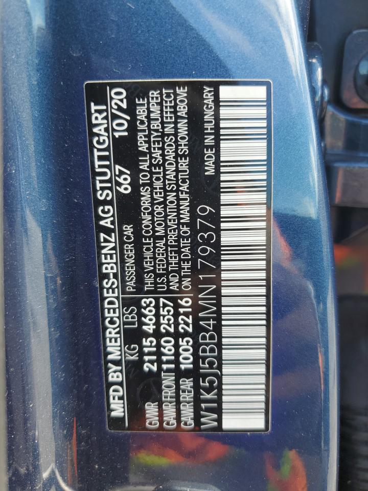 2021 Mercedes-Benz Cla Amg 35 4Matic VIN: W1K5J5BB4MN179379 Lot: 84796485