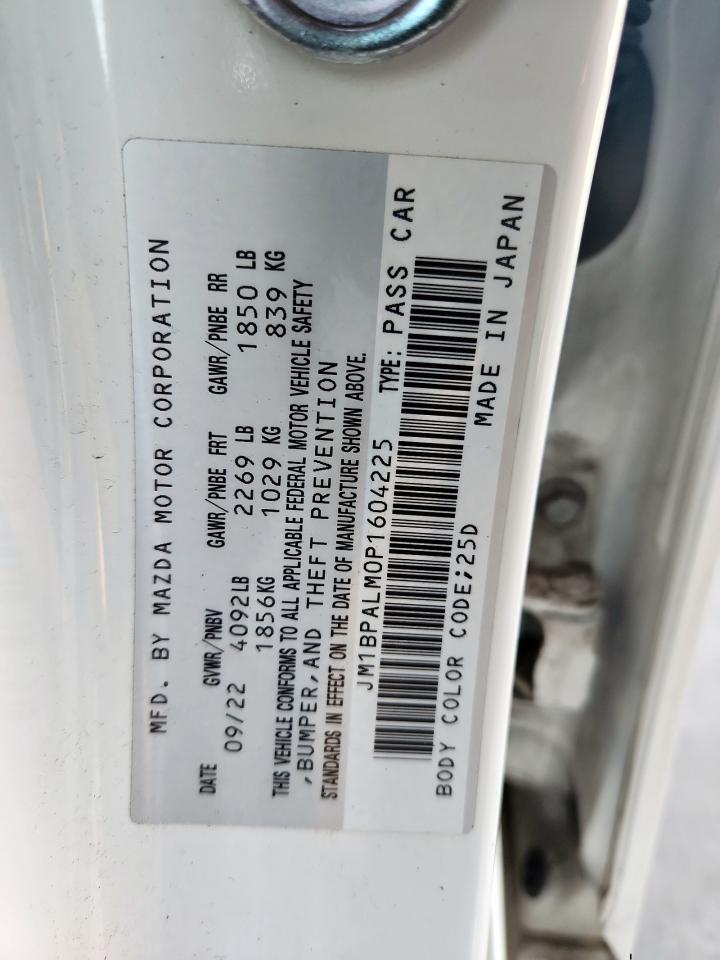 2023 Mazda 3 Preferred VIN: JM1BPALM0P1604225 Lot: 85523845