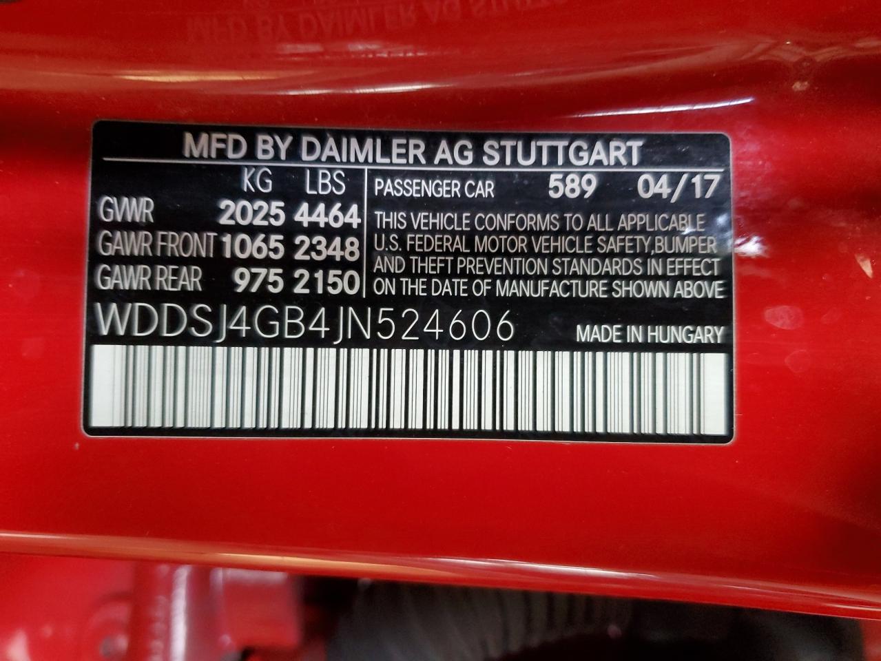 2018 Mercedes-Benz Cla 250 4Matic VIN: WDDSJ4GB4JN524606 Lot: 86664065