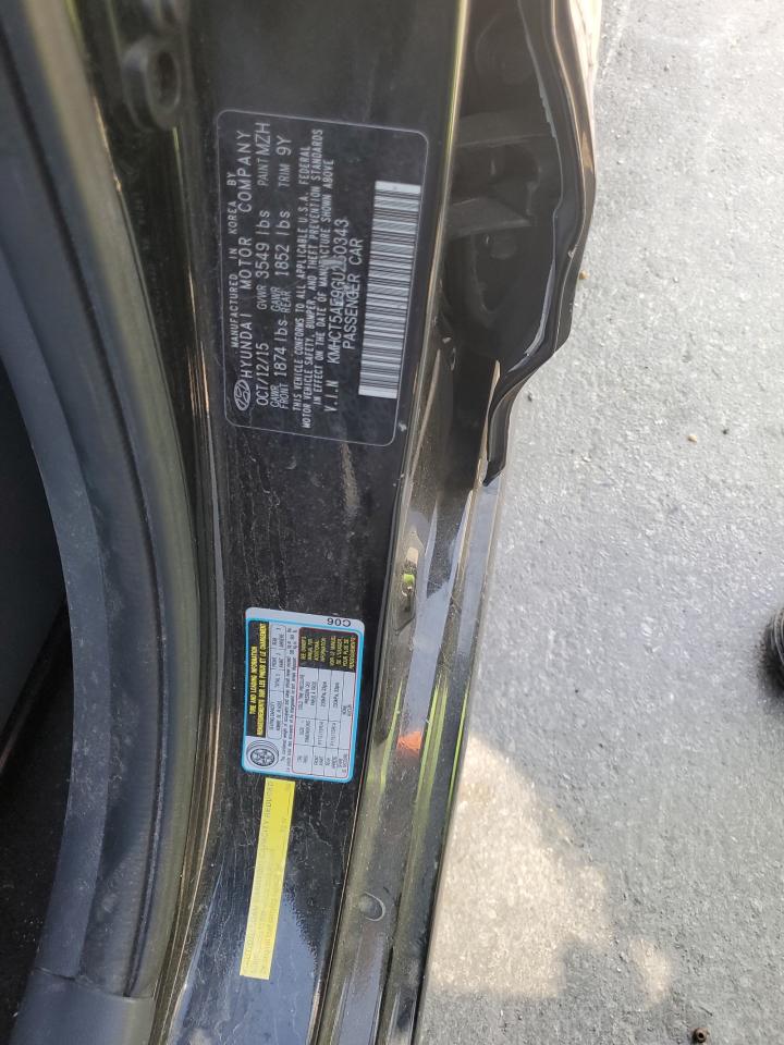 2016 Hyundai Accent Se VIN: KMHCT5AE9GU260343 Lot: 89882405