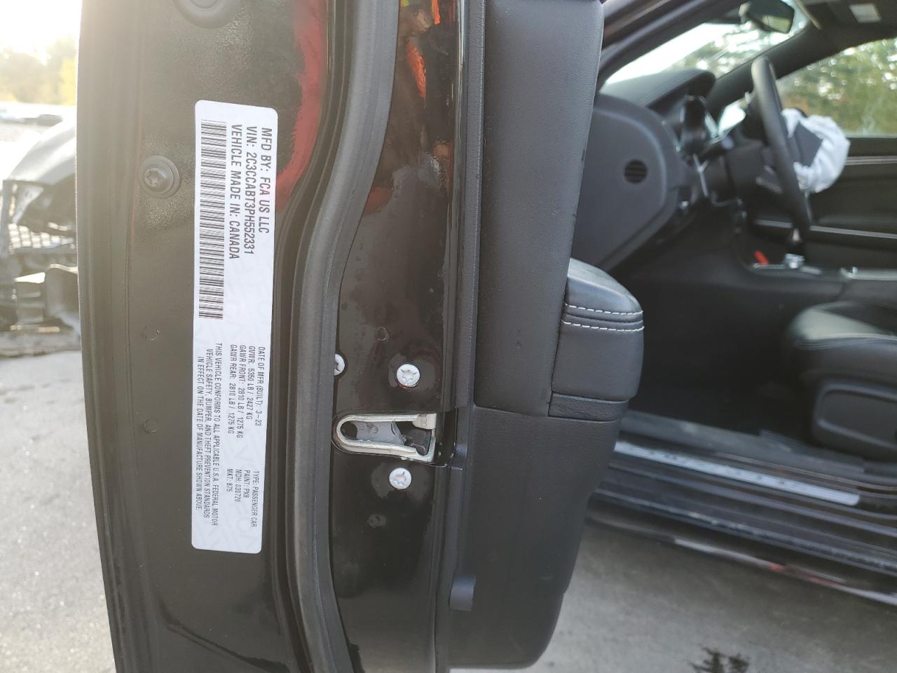 2023 Chrysler 300 S VIN: 2C3CCABT3PH552331 Lot: 84618255