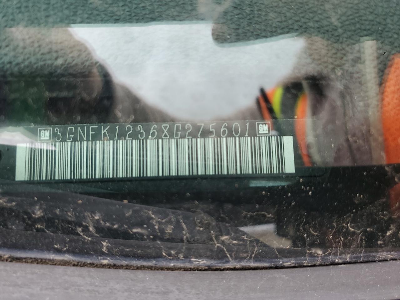 2008 Chevrolet Avalanche K1500 VIN: 3GNFK12368G275601 Lot: 87118605
