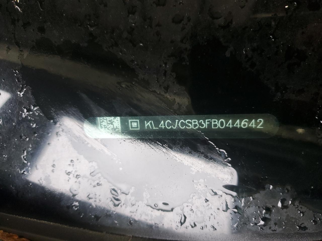 2015 Buick Encore VIN: KL4CJCSB3FB044642 Lot: 90254495