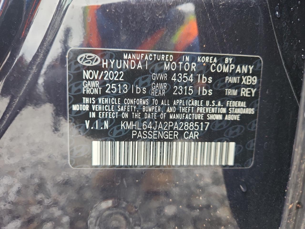 2023 Hyundai Sonata Sel VIN: KMHL64JA2PA288517 Lot: 90685755