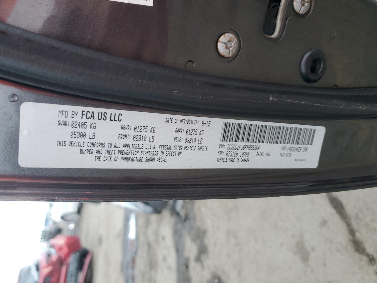 2015 Dodge Challenger R/T Scat Pack VIN: 2C3CDZFJ6FH888364 Lot: 82613105