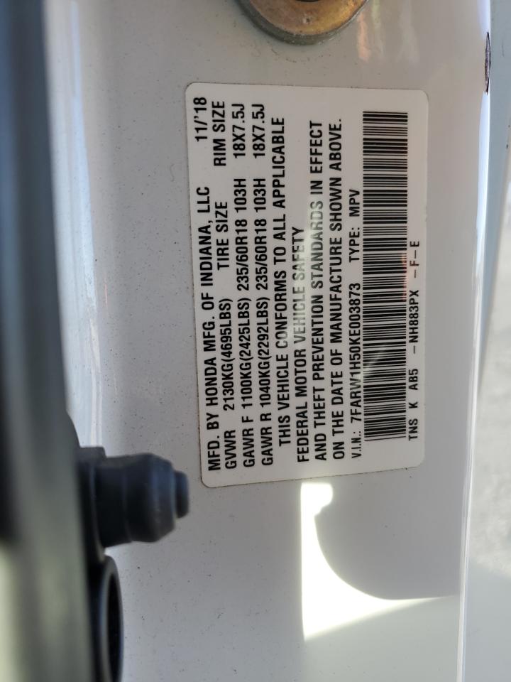 2019 Honda Cr-V Ex VIN: 7FARW1H50KE003873 Lot: 89635305