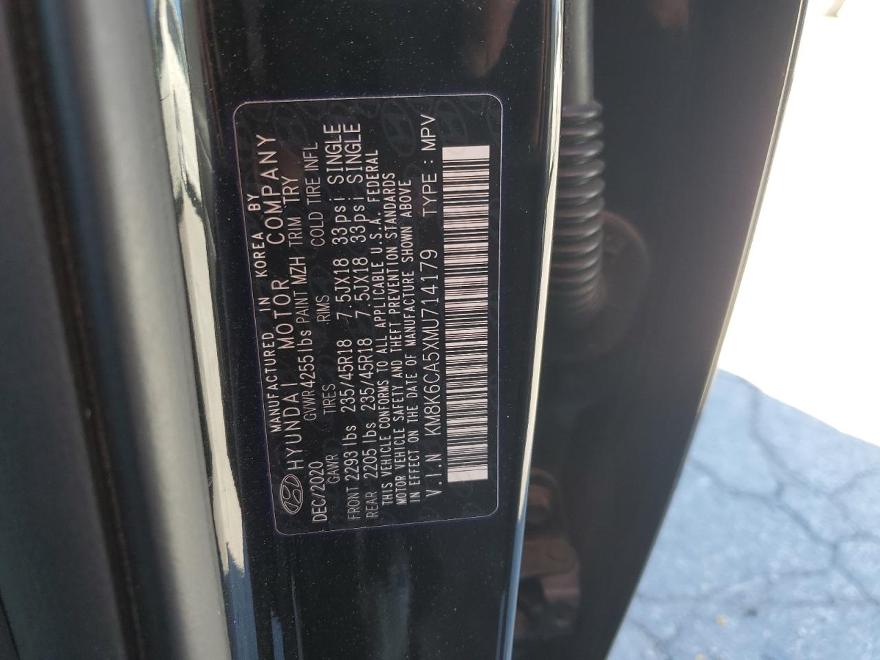 2021 Hyundai Kona Night VIN: KM8K6CA5XMU714179 Lot: 86132935