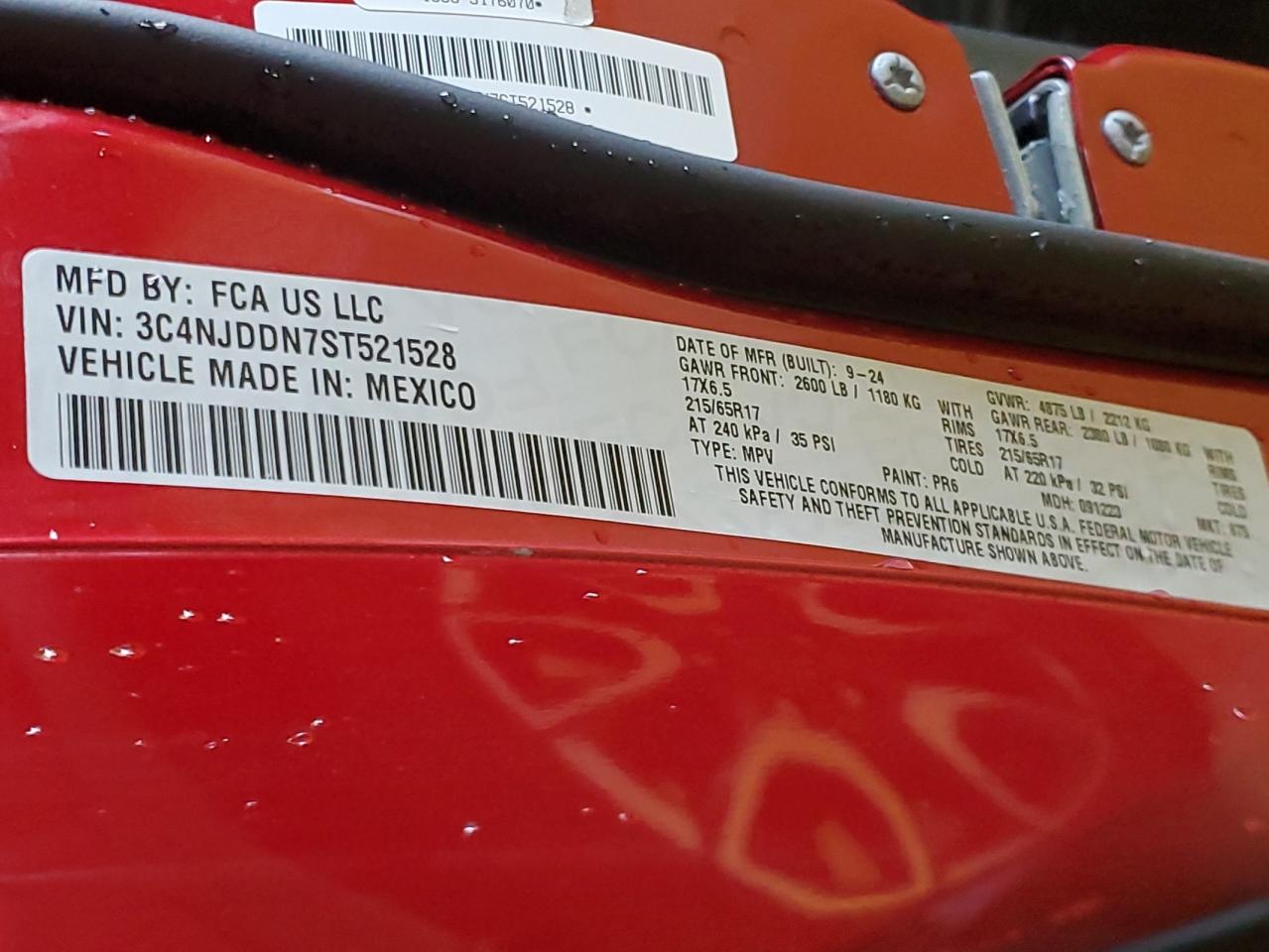 2025 Jeep Compass Trailhawk VIN: 3C4NJDDN7ST521528 Lot: 85678635