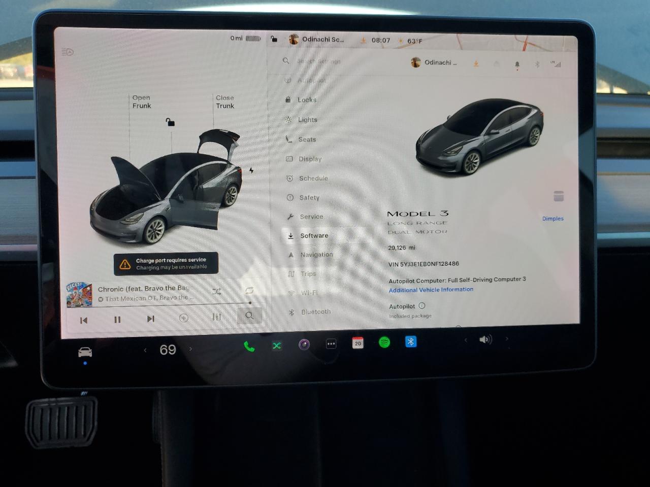 2022 Tesla Model 3 VIN: 5YJ3E1EB0NF128486 Lot: 85525265