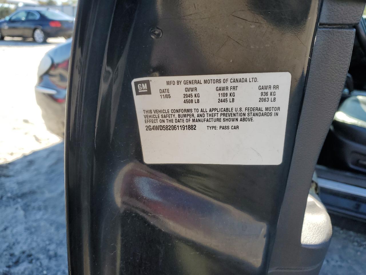 2006 Buick Lacrosse Cxl VIN: 2G4WD582061191882 Lot: 82751505