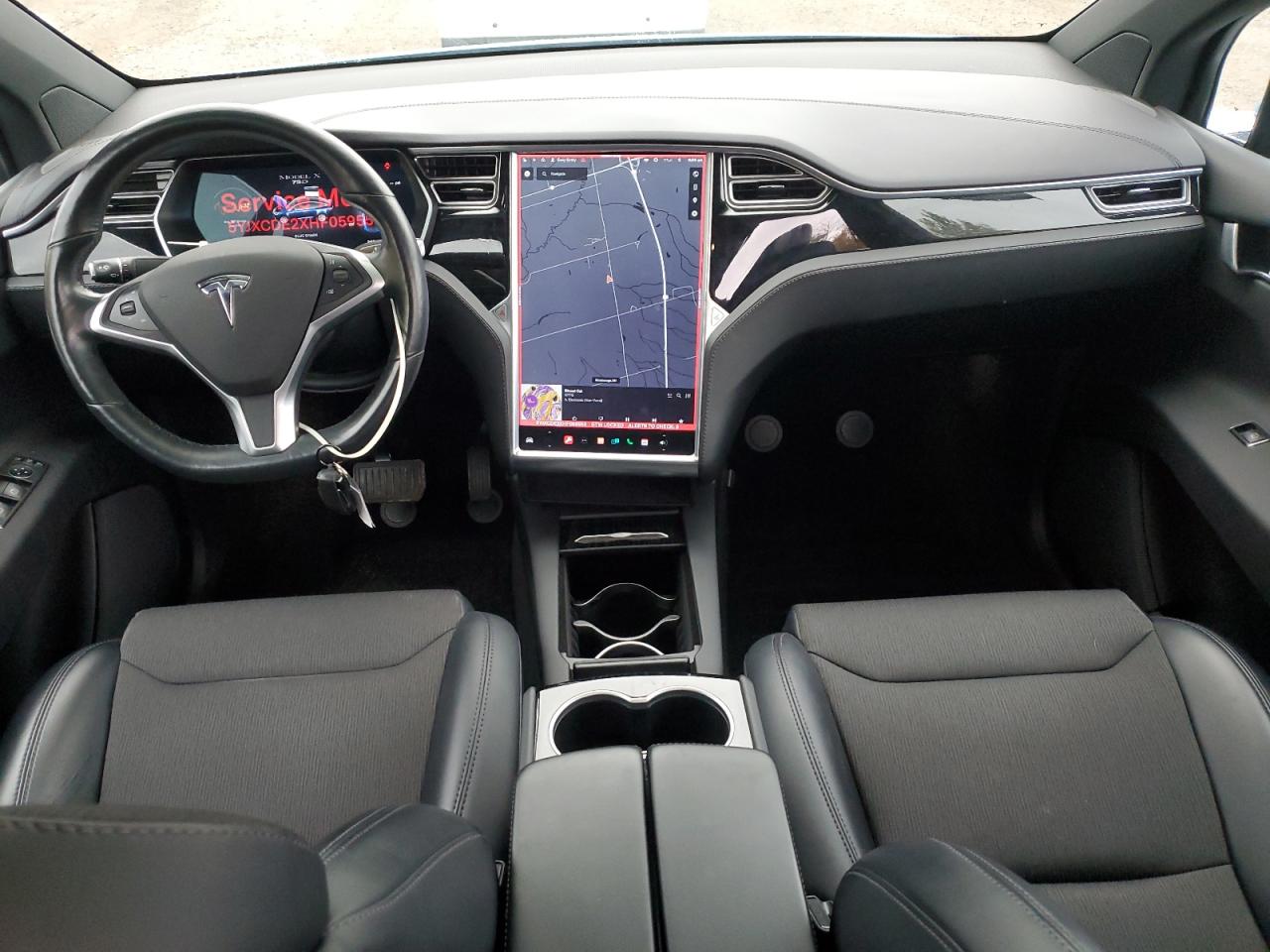 2017 Tesla Model X VIN: 5YJXCDE2XHF059559 Lot: 87372975
