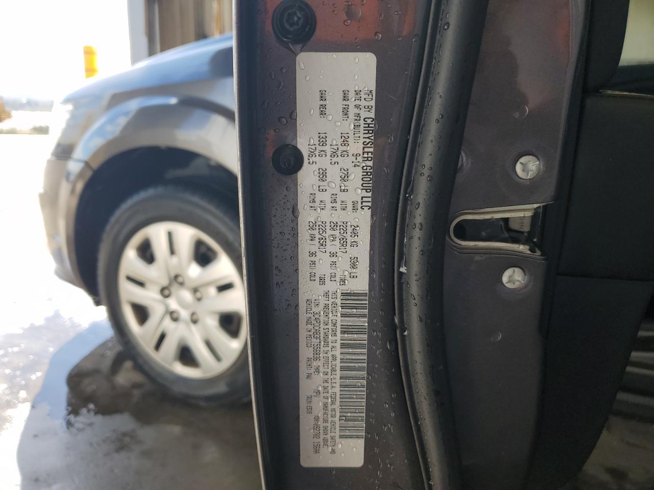 2015 Dodge Journey Se VIN: 3C4PDCAB3FT556836 Lot: 86071855