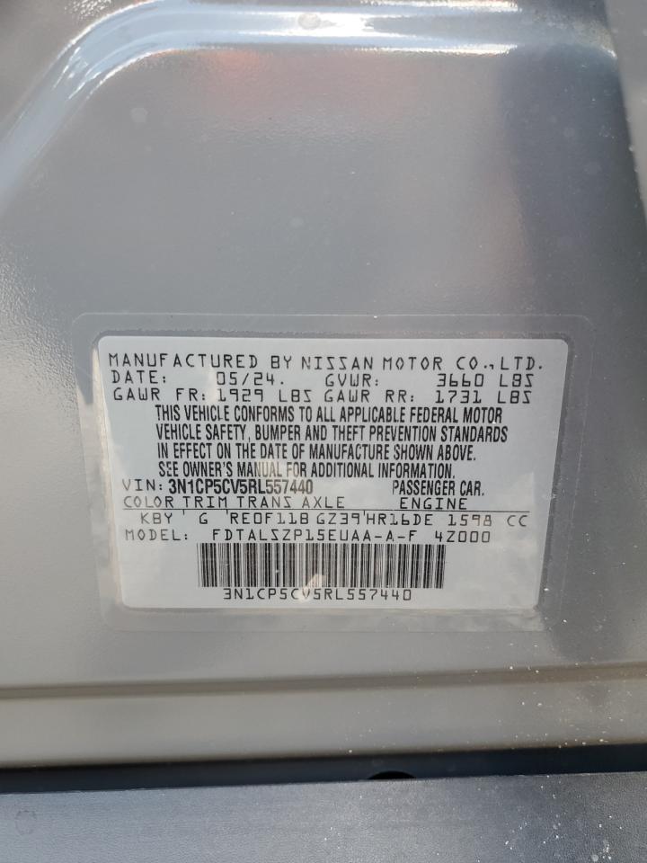 2024 Nissan Kicks Sv VIN: 3N1CP5CV5RL557440 Lot: 85758935