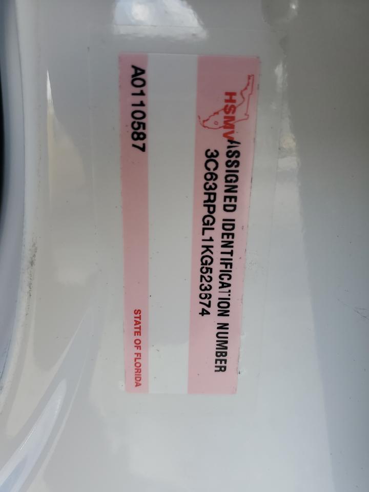 2019 Ram 3500 Tradesman VIN: 3C63RPGL1KG523674 Lot: 85090495