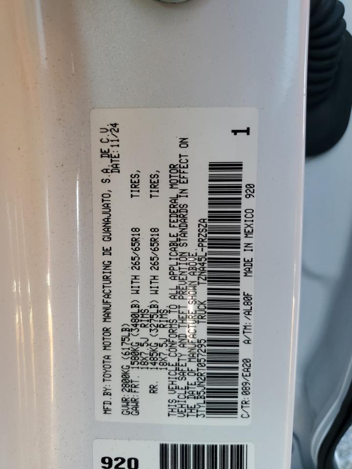 2024 Toyota Tacoma Double Cab VIN: 3TYLB5JN2RT057295 Lot: 82729025