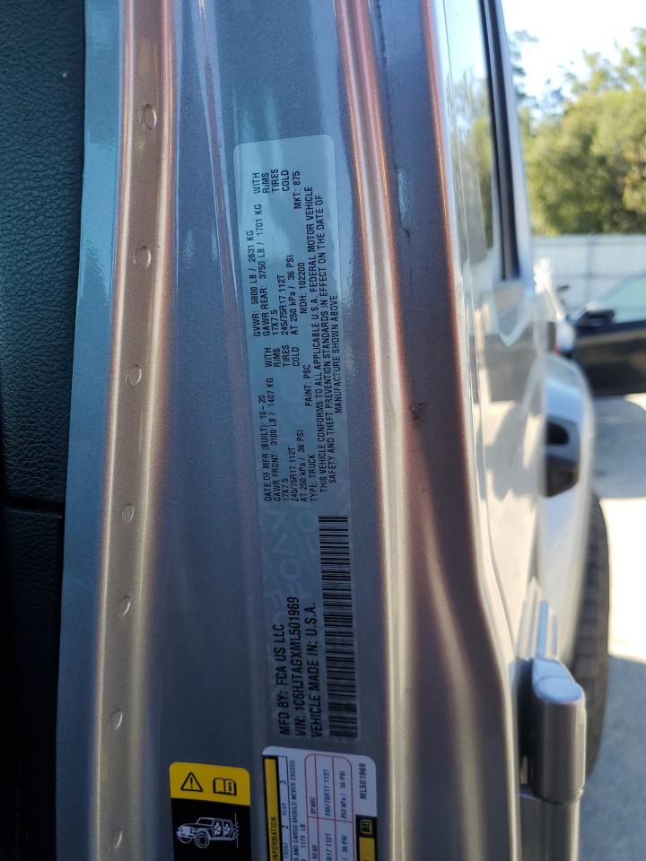 2021 Jeep Gladiator Sport VIN: 1C6HJTAGXML501969 Lot: 86289975