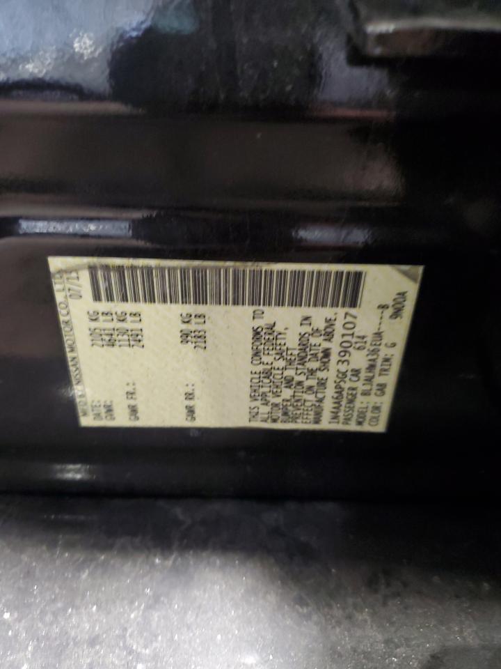 2016 Nissan Maxima 3.5S VIN: 1N4AA6AP5GC390107 Lot: 87243305