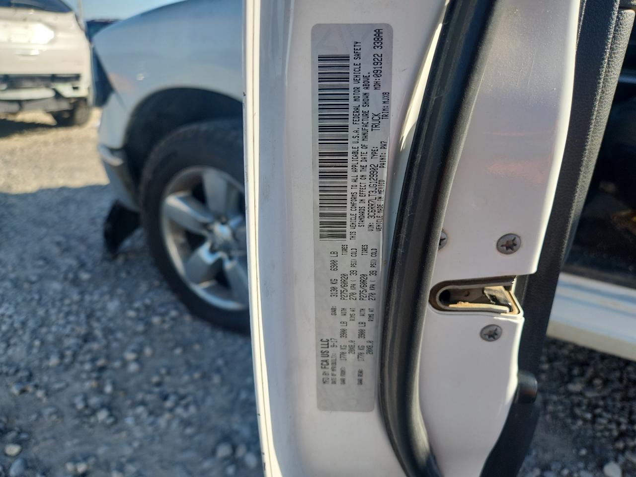 2018 Ram 1500 Slt VIN: 3C6RR7LT3JG129902 Lot: 85377815