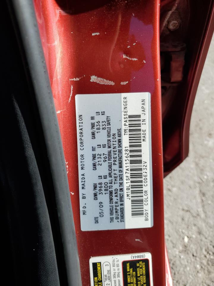 2010 Mazda 3 I VIN: JM1BL1SF7A1156281 Lot: 85937105