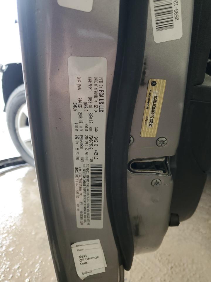 2015 Jeep Compass Sport VIN: 1C4NJCBA6FD218892 Lot: 90647685