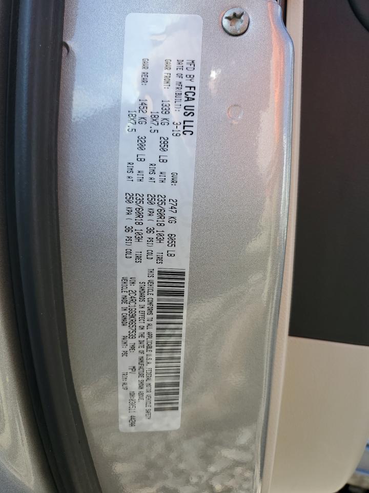 2019 Chrysler Pacifica Limited VIN: 2C4RC1GG9KR657539 Lot: 90371555