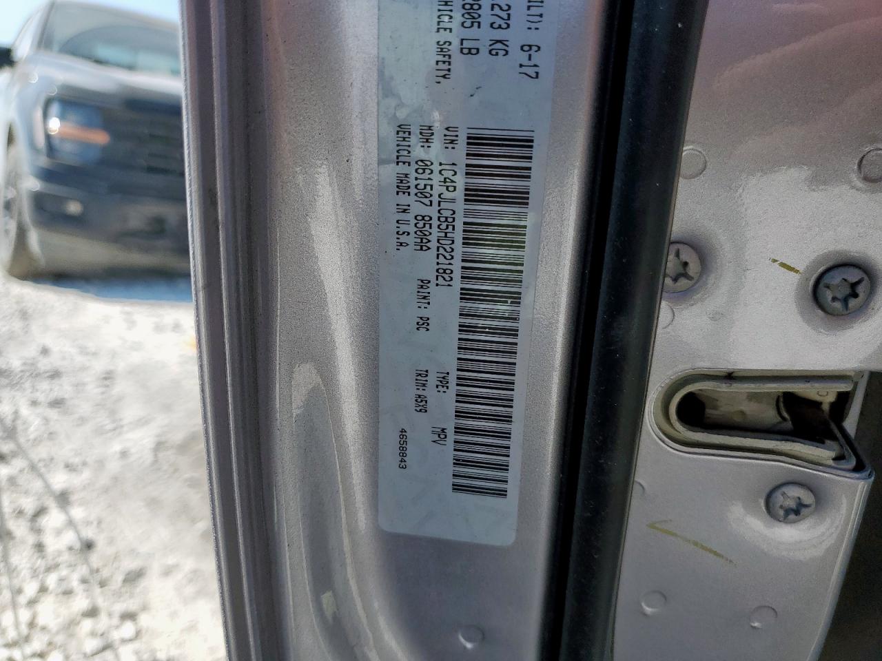 2017 Jeep Cherokee Latitude VIN: 1C4PJLCB5HD221821 Lot: 84586885