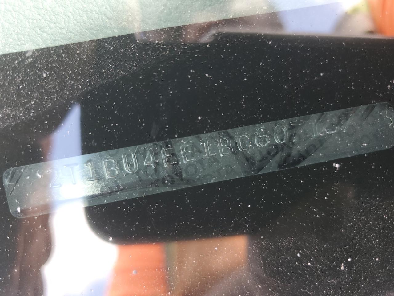 2011 Toyota Corolla Base VIN: 2T1BU4EE1BC607137 Lot: 84991635