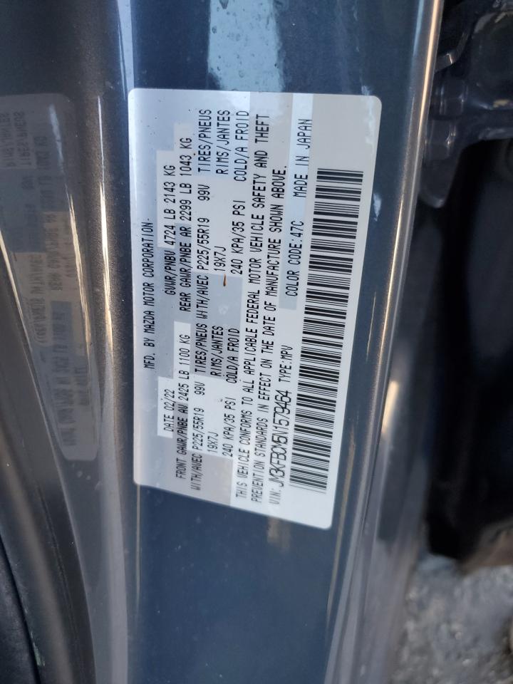 2022 Mazda Cx-5 Preferred VIN: JM3KFBCM5N1579464 Lot: 89847645