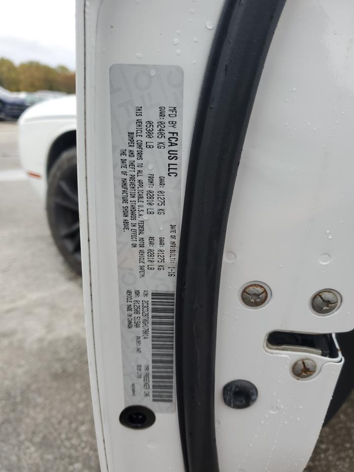 2016 Dodge Challenger R/T VIN: 2C3CDZBT0GH178014 Lot: 90827955