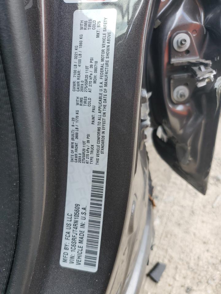 2024 Ram 1500 Laramie VIN: 1C6SRFJT4RN105609 Lot: 85386245