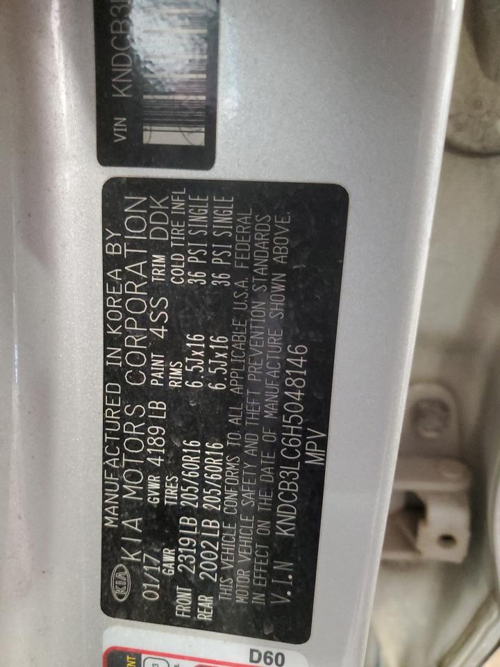 2017 Kia Niro Fe VIN: KNDCB3LC6H5048146 Lot: 85102295