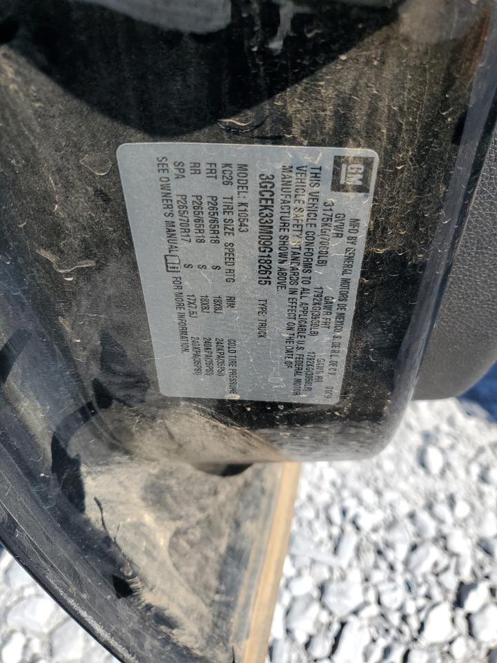 2009 Chevrolet Silverado K1500 Ltz VIN: 3GCEK33M09G182615 Lot: 82347035