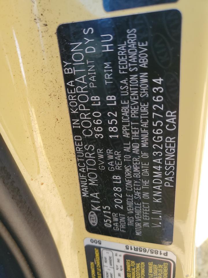 2016 Kia Rio Lx VIN: KNADM4A32G6572634 Lot: 85900745