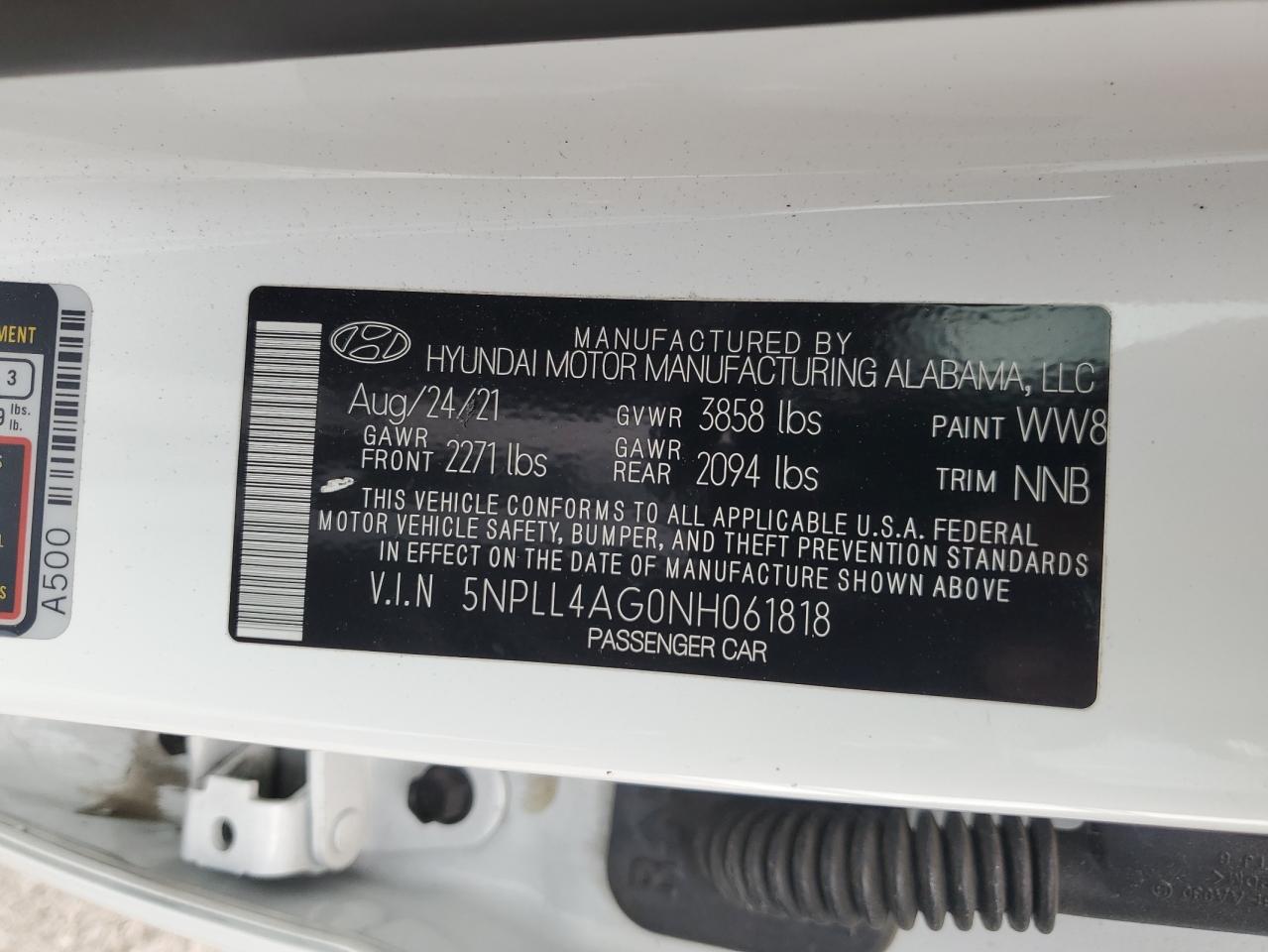 2022 Hyundai Elantra Se VIN: 5NPLL4AG0NH061818 Lot: 82356695