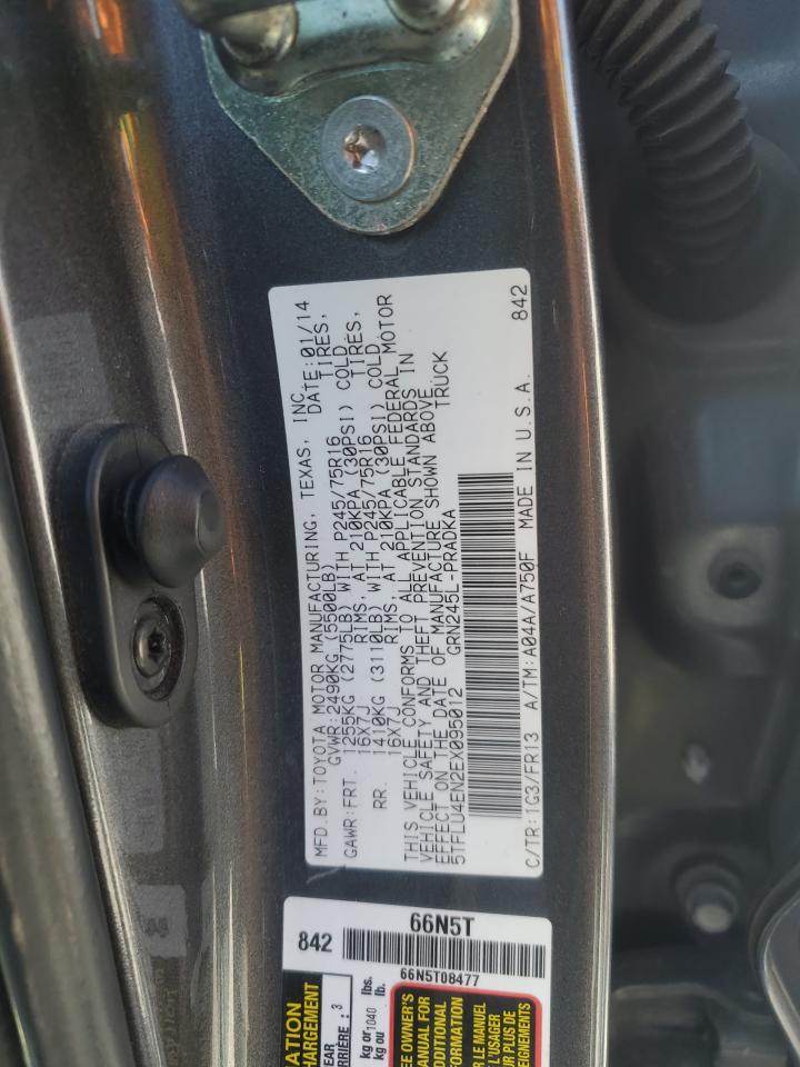 2014 Toyota Tacoma Double Cab VIN: 5TFLU4EN2EX095012 Lot: 82272415