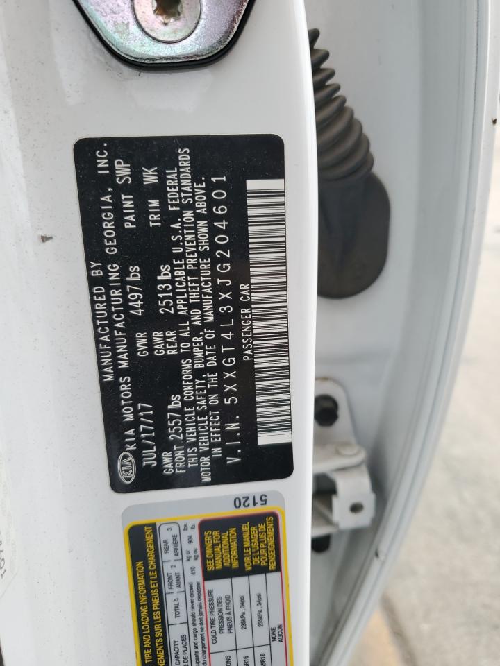 2018 Kia Optima Lx VIN: 5XXGT4L3XJG204601 Lot: 83961245