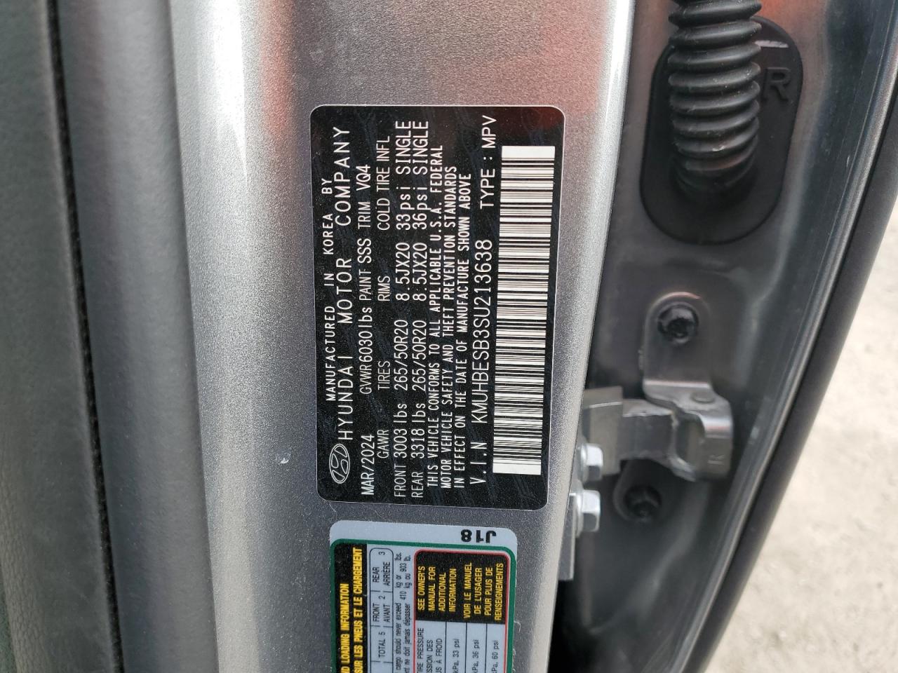 2025 Genesis Gv80 Advanced VIN: KMUHBESB3SU213638 Lot: 90900605