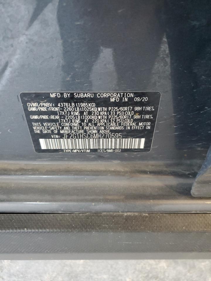 2021 Subaru Crosstrek Sport VIN: JF2GTHSC6MH270595 Lot: 84931955