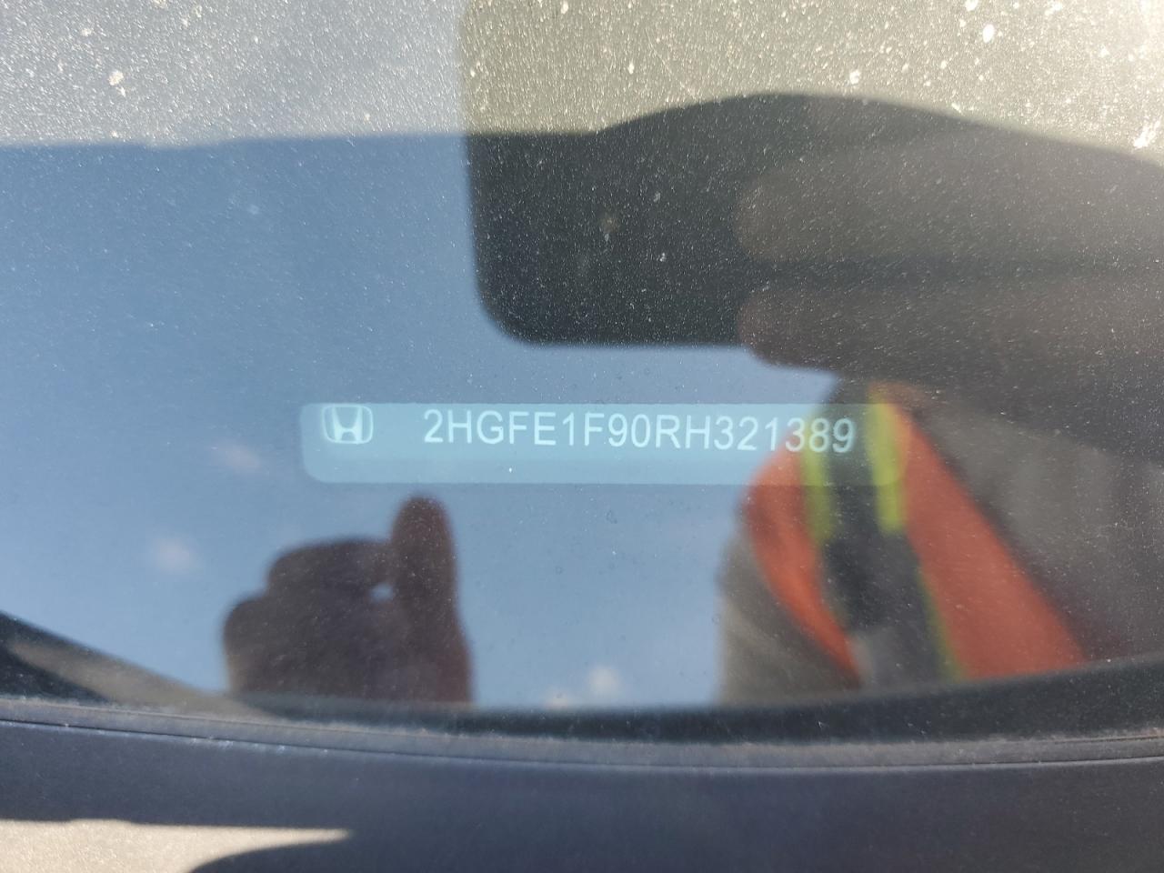 2024 Honda Civic VIN: 2HGFE1F90RH321389 Lot: 80616005