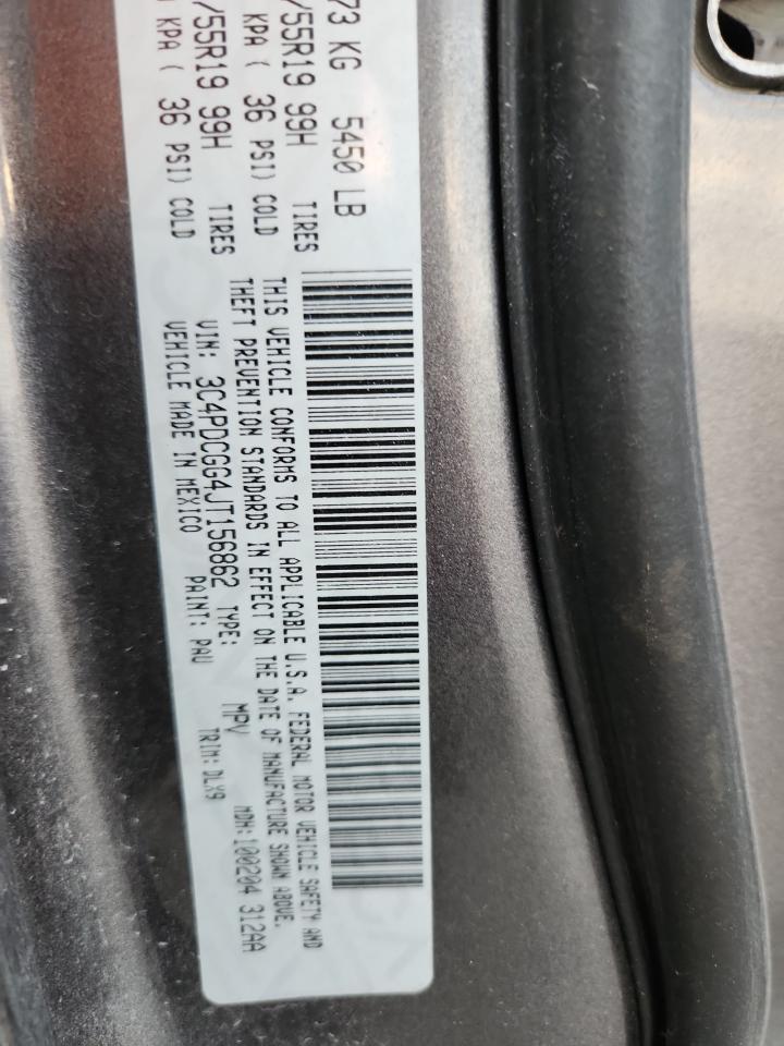 2018 Dodge Journey Crossroad VIN: 3C4PDCGG4JT156862 Lot: 84301605