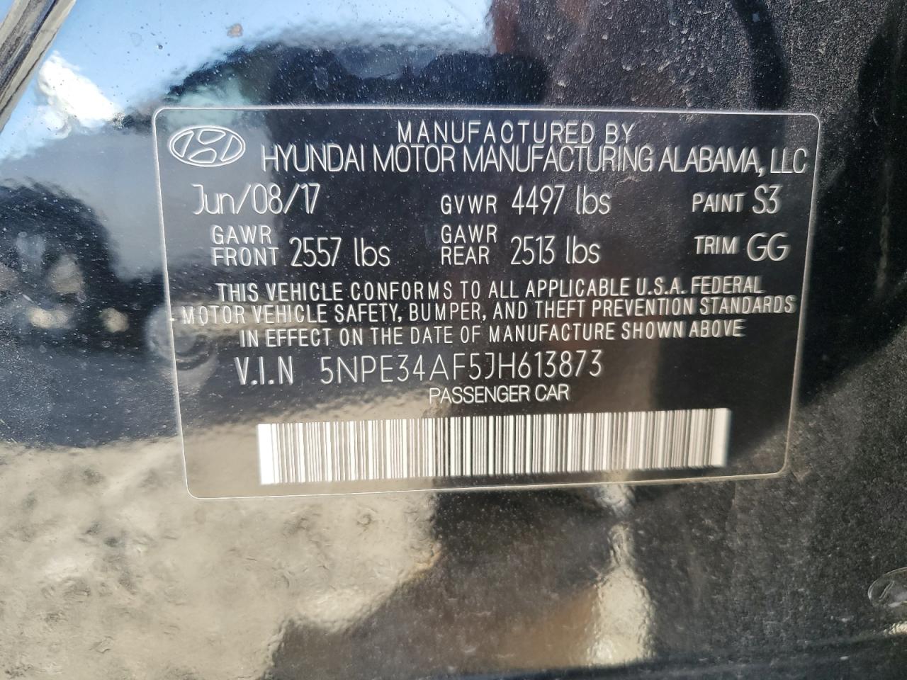 2018 Hyundai Sonata Sport VIN: 5NPE34AF5JH613873 Lot: 90784295