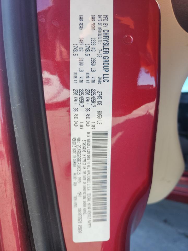 2014 Dodge Grand Caravan Se VIN: 2C4RDGBG8ER106515 Lot: 82574905