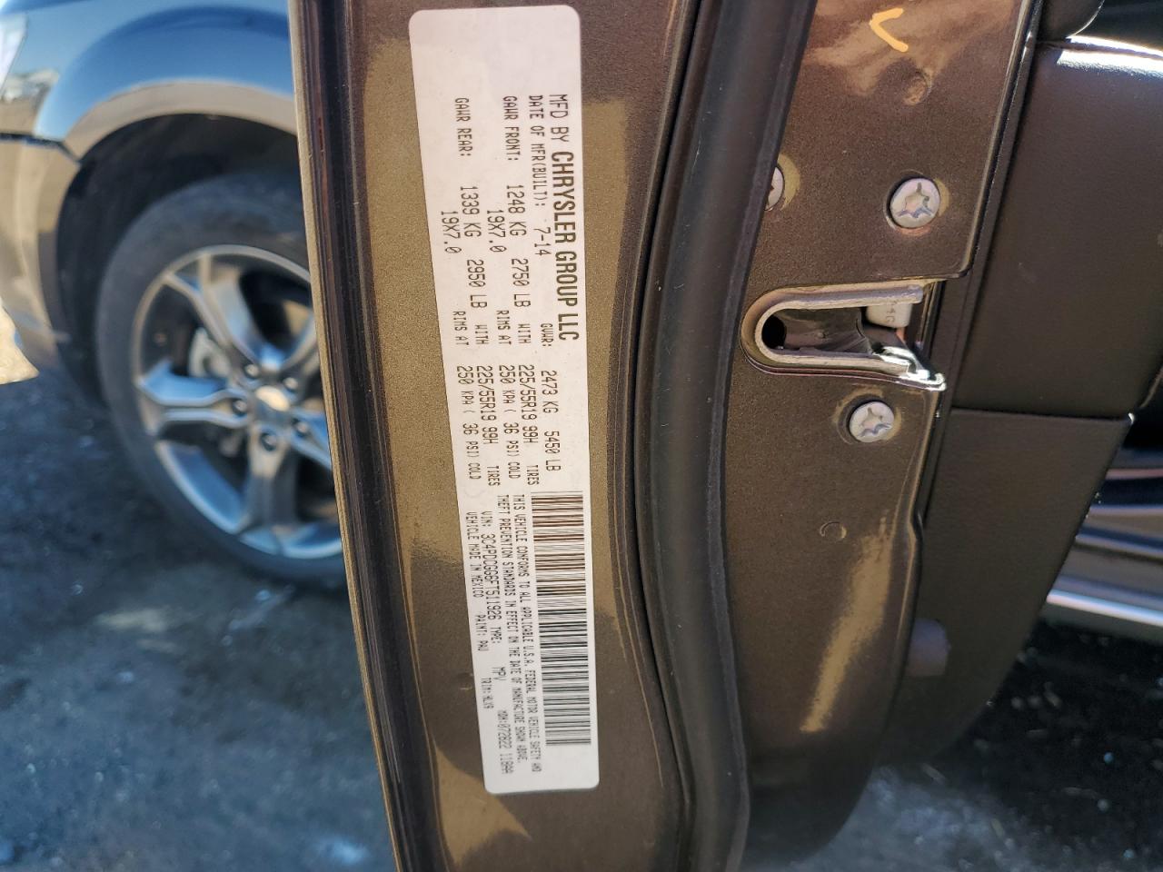 2015 Dodge Journey Crossroad VIN: 3C4PDCGG6FT511926 Lot: 82679785