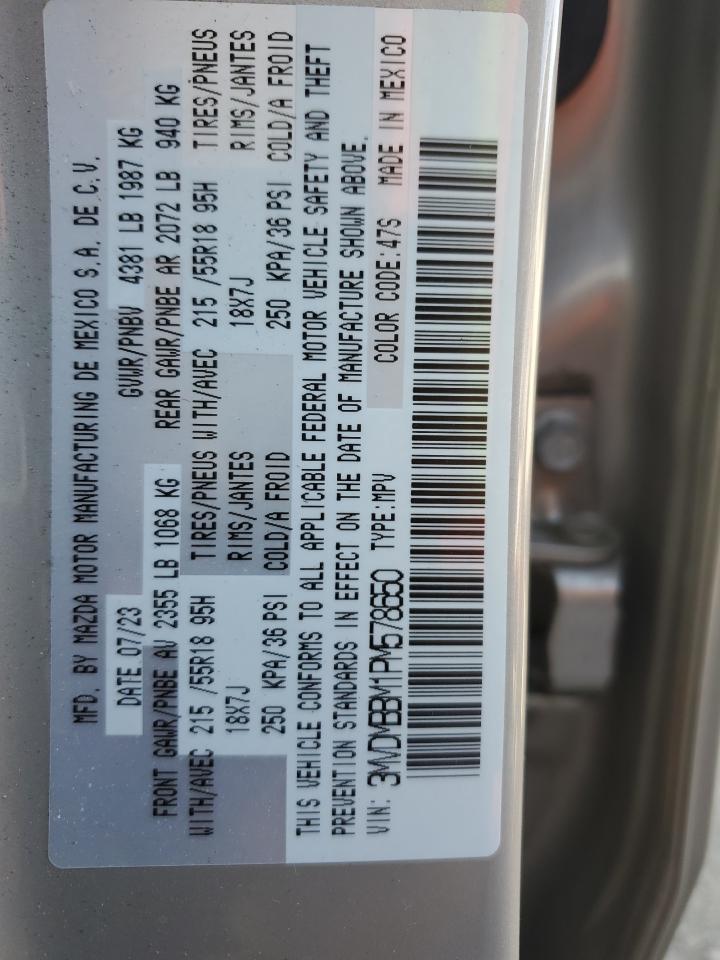 2023 Mazda Cx-30 Select VIN: 3MVDMBBM1PM578650 Lot: 87425315