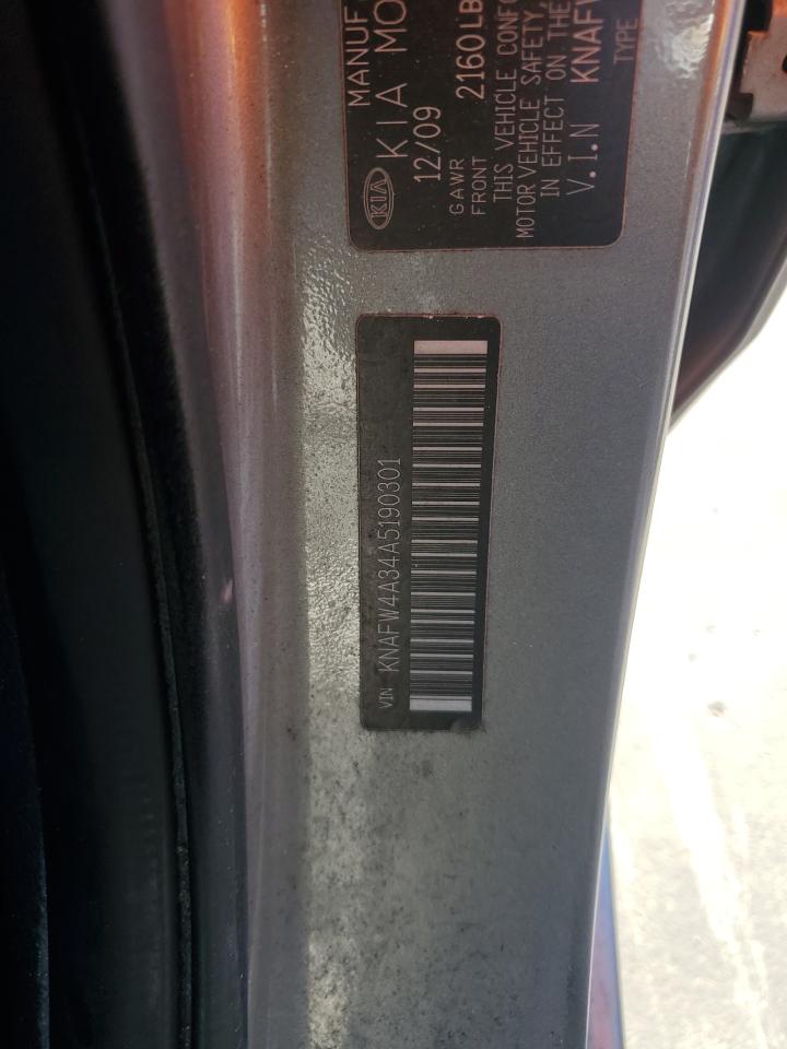 2010 Kia Forte Sx VIN: KNAFW4A34A5190301 Lot: 89484195