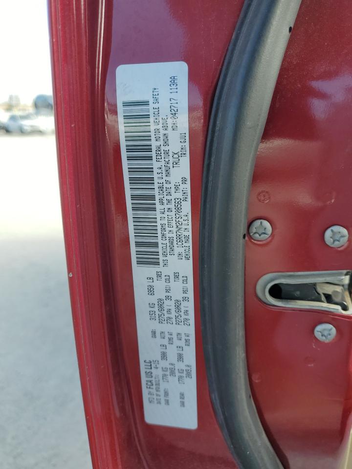 2015 Ram 1500 Laramie VIN: 1C6RR7NM2FS708563 Lot: 86078045