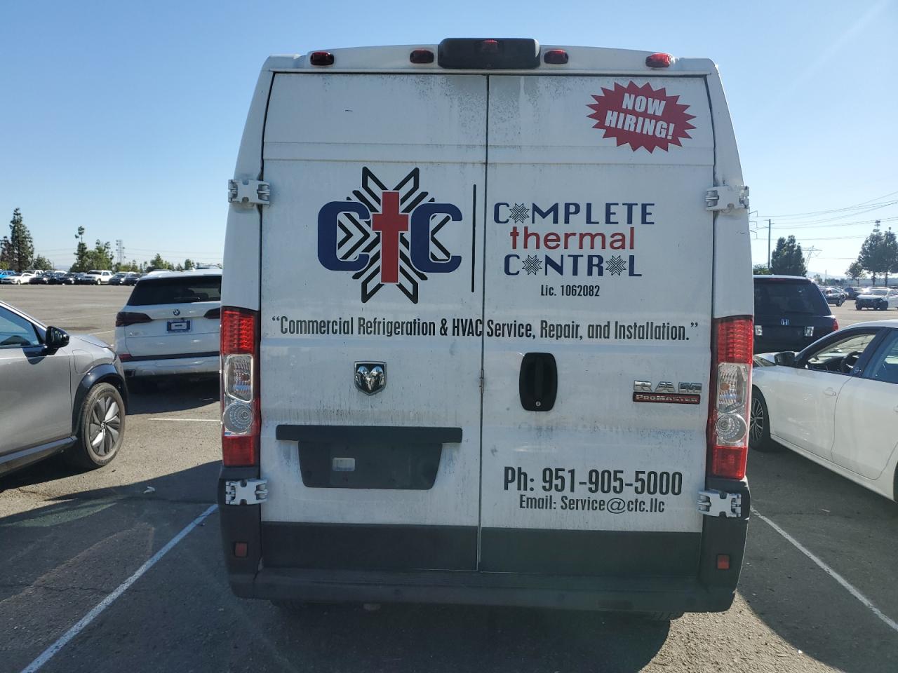 2019 Ram Promaster 1500 1500 High VIN: 3C6TRVBG8KE507109 Lot: 82493415