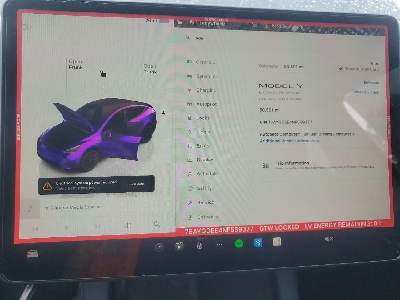 2022 Tesla Model Y VIN: 7SAYGDEE4NF559377 Lot: 84427275