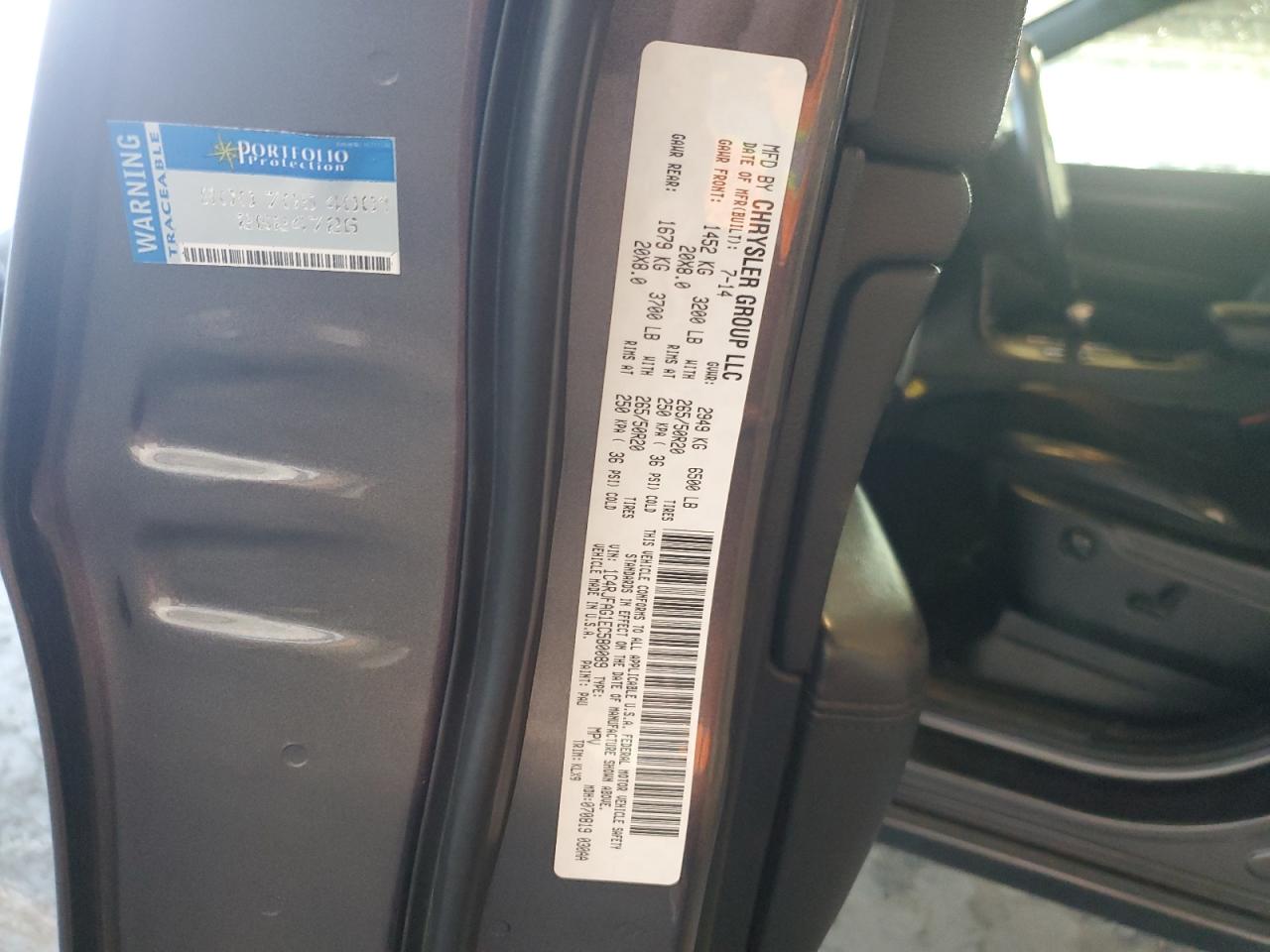 2014 Jeep Grand Cherokee Laredo VIN: 1C4RJFAG1EC580089 Lot: 86492675