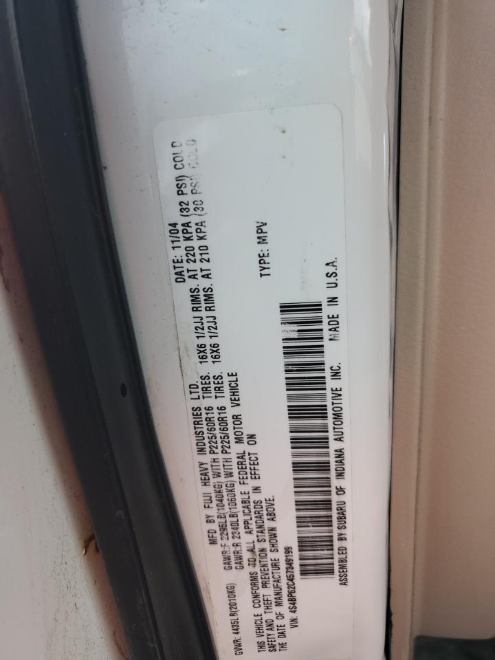 2005 Subaru Legacy Outback 2.5I Limited VIN: 4S4BP62C457349199 Lot: 85596355